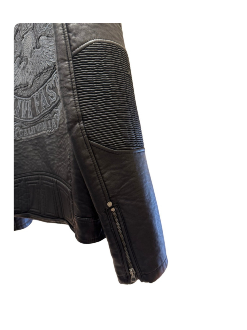 Men’s Affliction “Live Fast” Moto Jacket Size Large - Picture 4 of 7